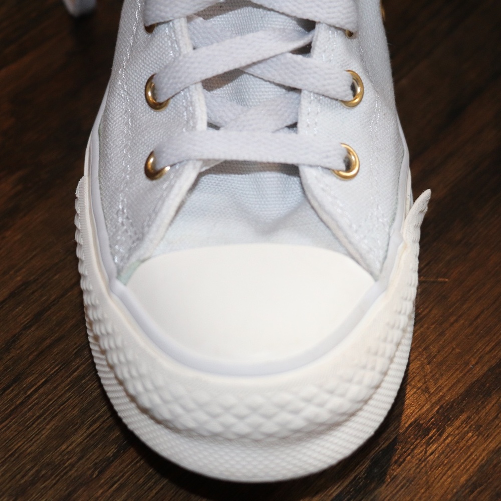 Chuck Taylor All Star EVA Lift Platform Tonal Canvas YOUTH Size 3.5 Barely Grey - Picture 8 of 16